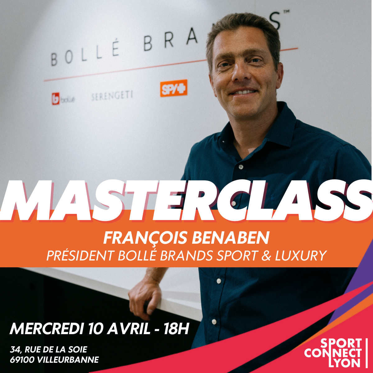 Masterclass Sport Connect Lyon avec François Benaben,<br /> <br>Bollé Brands